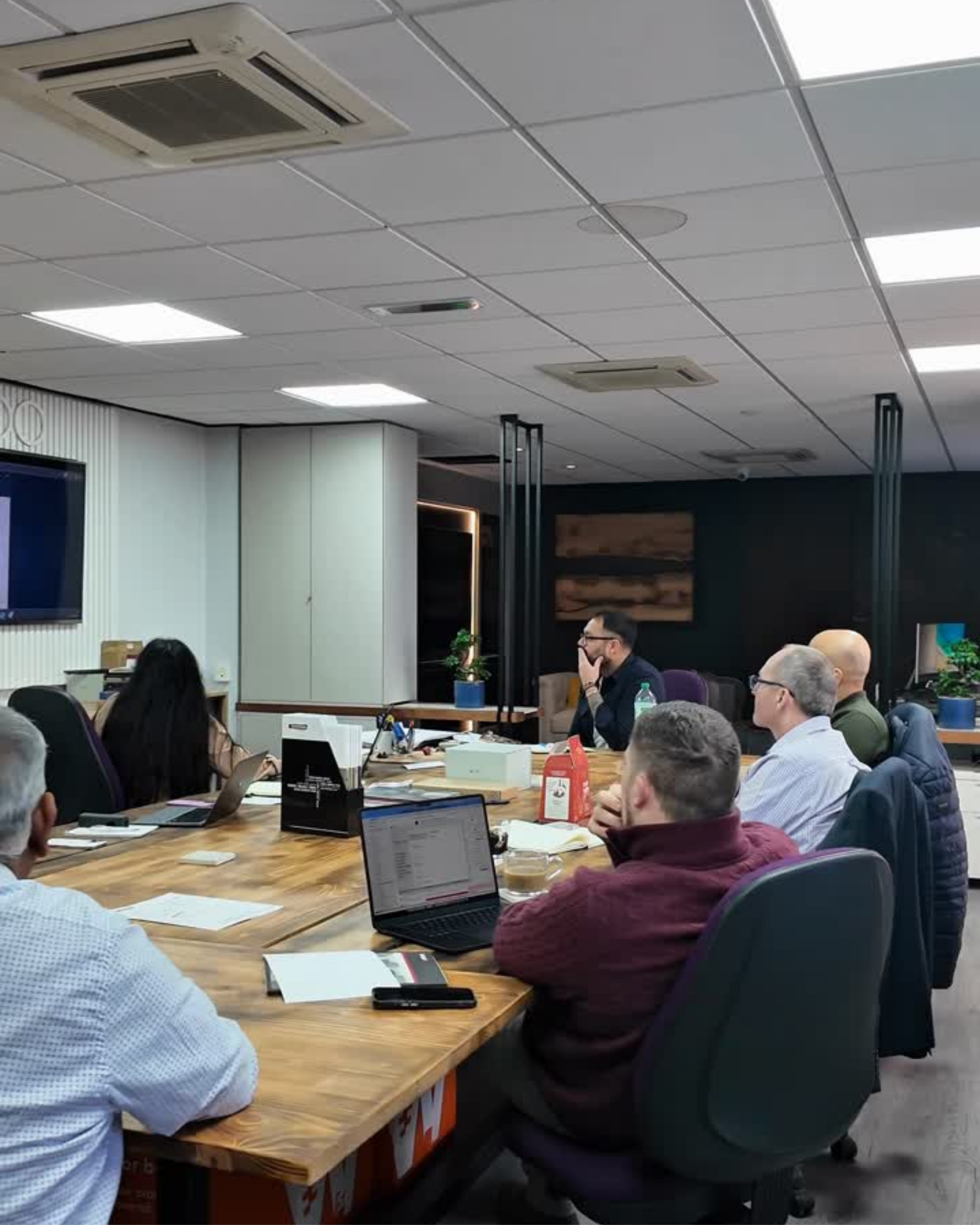 Merlins Group in a client review session